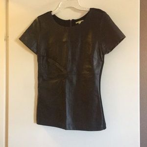 Gianni bini faux leather top